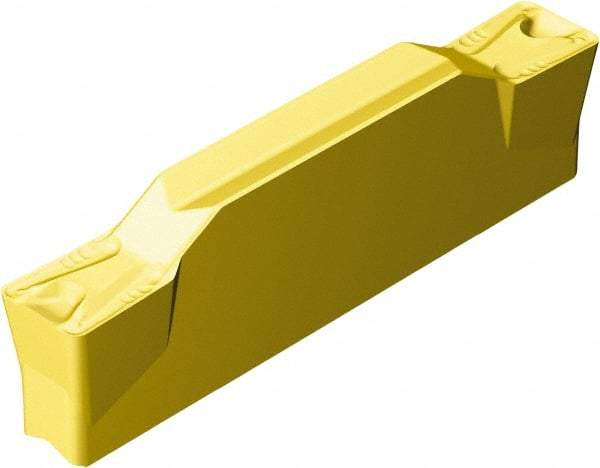 Sandvik Coromant - KN123 TM Grade 2135, 6mm Cutting Width Carbide Grooving Insert - 0.9055" Max Depth of Cut, Neutral, 0.8mm Corner Radius, TiCN/Al2O3/TiN Finish - USA Tool & Supply