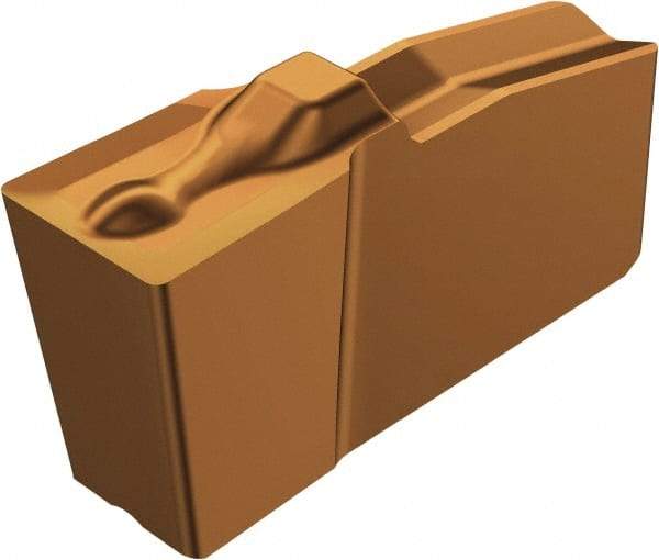 Sandvik Coromant - 100080N151.2 4G Grade 1125, 10mm Cutting Width Carbide Grooving Insert - Neutral, 0.3mm Corner Radius, TiAlN Finish - USA Tool & Supply