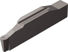 Sandvik Coromant - 0.5L123H1-0200 RO 2mm Cutting Width Carbide Grooving Insert - 5mm Max Depth of Cut, Left Hand, 1mm Corner Radius, TiAlN Finish - USA Tool & Supply