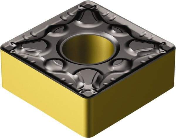 Sandvik Coromant - SNMG543 PM Grade 4305 Carbide Turning Insert - TiCN/AI2O3/TiN Finish, 90° Square, 5/8" Inscr Circle, 1/4" Thick, 3/64" Corner Radius - USA Tool & Supply