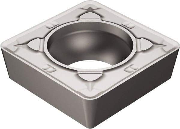 Sandvik Coromant - SCMT32.52 KR Grade H13A Carbide Turning Insert - Uncoated, 90° Square, 3/8" Inscr Circle, 5/32" Thick, 1/32" Corner Radius - USA Tool & Supply
