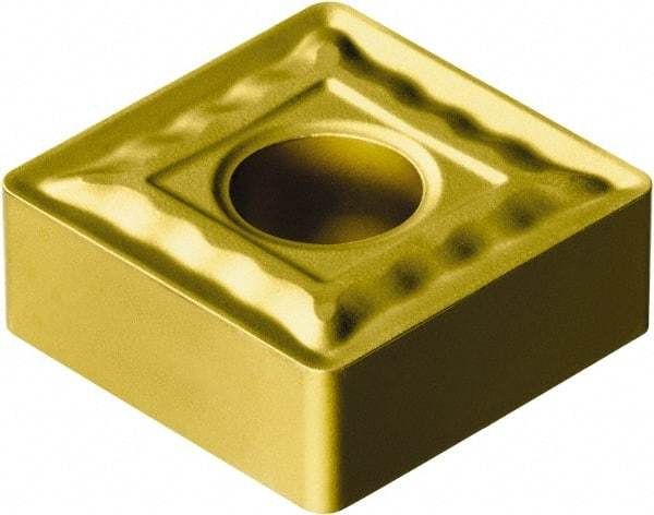 Sandvik Coromant - SNMG322 QM Grade 235 Carbide Turning Insert - TiCN/TiN Finish, 90° Square, 3/8" Inscr Circle, 1/8" Thick, 1/32" Corner Radius - USA Tool & Supply