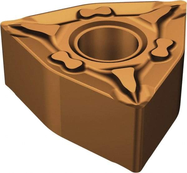 Sandvik Coromant - WNMG431 MF Grade 1125 Carbide Turning Insert - TiAlN/AlCr2O3 Finish, 80° Trigon, 1/2" Inscr Circle, 3/16" Thick, 1/64" Corner Radius - USA Tool & Supply