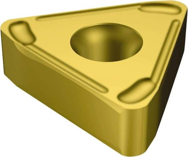 Sandvik Coromant - TNMX3309 MF Grade 2135 Carbide Turning Insert - TiCN/AI2O3/TiN Finish, 60° Triangle, 3/4" Inscr Circle, 3/8" Thick, 1/16" Corner Radius - USA Tool & Supply