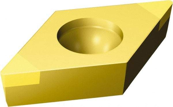 Sandvik Coromant - DCGW32.51 Grade 7525 CBN Turning Insert - 55° Diamond, 3/8" Inscr Circle, 5/32" Thick, 1/64" Corner Radius - USA Tool & Supply