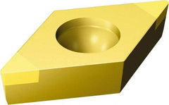 Sandvik Coromant - DCGW32.51 Grade 7525 CBN Turning Insert - 55° Diamond, 3/8" Inscr Circle, 5/32" Thick, 1/64" Corner Radius - USA Tool & Supply