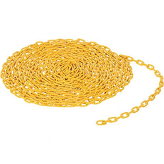 Vestil - Barrier Rope & Chain Type: Bollard; Chain Color: Yellow - USA Tool & Supply