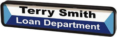 ADVANTUS - "Customizable", 1" Long x 9" Wide, Rigid Plastic Safety Sign - Rectangular, Use for Workplace/Safety - USA Tool & Supply