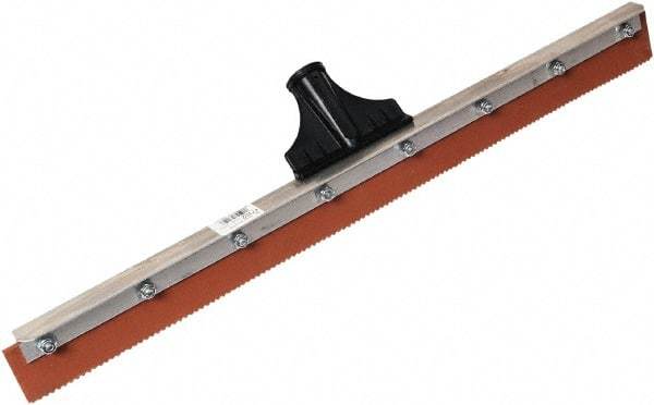 SEYMOUR-MIDWEST - 24-3/8" Rubber Blade Floor Squeegee - Threaded End, Single Edge, Aluminum Holder - USA Tool & Supply