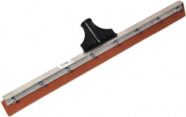 SEYMOUR-MIDWEST - 23-15/16" Rubber Blade Floor Squeegee - Threaded End, Single Edge, Aluminum Holder - USA Tool & Supply