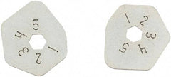 SEYMOUR-MIDWEST - 2 Piece, 5 Setting, Size 1/16 to 5/16 Gauge Rake Cam Set - Use with CAM Gauge Rake - USA Tool & Supply