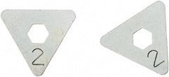 SEYMOUR-MIDWEST - 2 Piece, 3 Setting, Size 2 Gauge Rake Cam Set - Use with CAM Gauge Rake - USA Tool & Supply