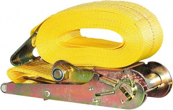 Buyers Products - 27' Long x 3" Wide, 15,000 Lb Basket Capacity, Nylon Web Sling - Yellow - USA Tool & Supply