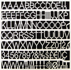 MasterVision - Plastic Letter Kits Type: Reusable Letters Display Size: 1 (Inch) - USA Tool & Supply