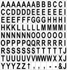 MasterVision - Black, 3/4" High Magnetic Letters - Includes Interchangeable Magnetic Characters, For Use with Magnetic Dry Erase Boards - USA Tool & Supply