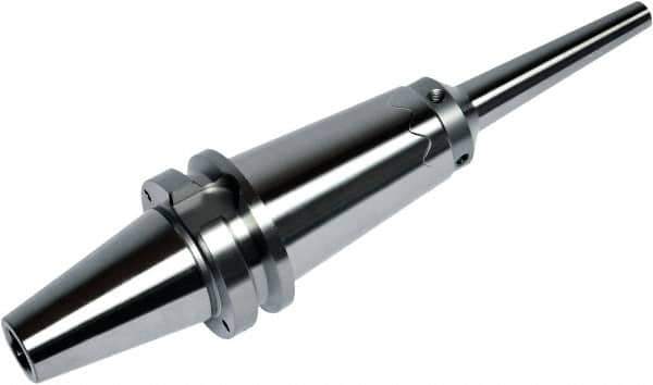 HAIMER - 5mm Hole Diam, SK40 Taper Shank Shrink Fit Tool Holder & Adapter - 160mm Projection, 8mm Nose Diam, 80mm Clamping Depth, 25,000 RPM, Through Coolant - Exact Industrial Supply