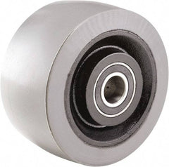 Hamilton - 6 Inch Diameter x 3 Inch Wide, Polyurethane on Cast Iron Caster Wheel - 3,000 Lb. Capacity, 3-1/2 Inch Hub Length, 3/4 Inch Axle Diameter, Tapered Roller Bearing - USA Tool & Supply