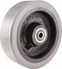 Hamilton - 10 Inch Diameter x 4 Inch Wide, Polyurethane on Cast Iron Caster Wheel - 5,000 Lb. Capacity, 3-1/2 Inch Hub Length, 1 Inch Axle Diameter, Sealed Precision Ball Bearing - USA Tool & Supply