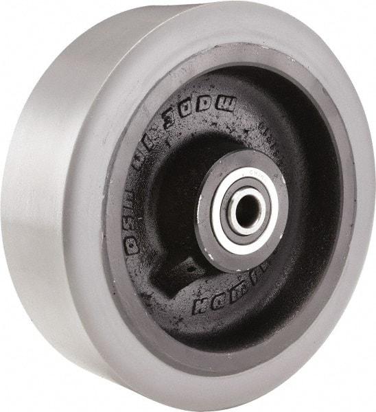 Hamilton - 12 Inch Diameter x 3 Inch Wide, Polyurethane on Cast Iron Caster Wheel - 4,700 Lb. Capacity, 4-1/4 Inch Hub Length, 1-1/4 Inch Axle Diameter, Tapered Roller Bearing - USA Tool & Supply