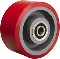 Hamilton - 6 Inch Diameter x 3 Inch Wide, Polyurethane on Cast Iron Caster Wheel - 2,600 Lb. Capacity, 3-1/4 Inch Hub Length, 1-1/4 Inch Axle Diameter, Tapered Roller Bearing - USA Tool & Supply