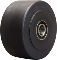Hamilton - 6 Inch Diameter x 3 Inch Wide, Nylon Caster Wheel - 5,400 Lb. Capacity, 3-1/4 Inch Hub Length, 1-1/4 Inch Axle Diameter, Precision Ball Bearing - USA Tool & Supply
