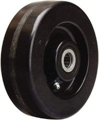 Hamilton - 6 Inch Diameter x 2 Inch Wide, Phenolic Caster Wheel - 1,200 Lb. Capacity, 2-3/16 Inch Hub Length, 5/8 Inch Axle Diameter, Straight Roller Bearing - USA Tool & Supply