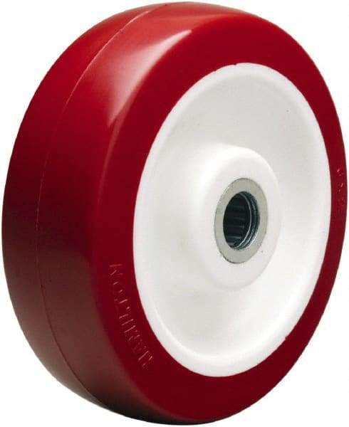 Hamilton - 6 Inch Diameter x 2 Inch Wide, Polyurethane on Polypropylene Caster Wheel - 1,100 Lb. Capacity, 2-3/16 Inch Hub Length, 3/4 Inch Axle Diameter, Straight Roller Bearing - USA Tool & Supply