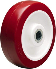 Hamilton - 6 Inch Diameter x 2 Inch Wide, Polyurethane on Polypropylene Caster Wheel - 1,100 Lb. Capacity, 2-3/16 Inch Hub Length, 3/4 Inch Axle Diameter, Straight Roller Bearing - USA Tool & Supply
