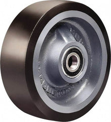 Hamilton - 8 Inch Diameter x 2 Inch Wide, Polyurethane on Cast Iron Caster Wheel - 1,950 Lb. Capacity, 2-1/4 Inch Hub Length, 1/2 Inch Axle Diameter, Sealed Precision Ball Bearing - USA Tool & Supply
