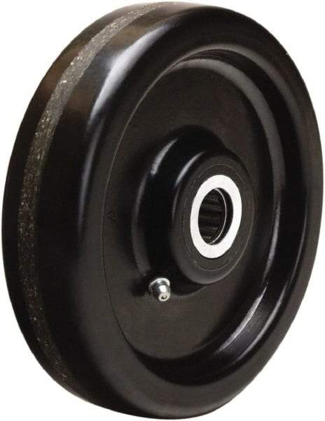 Hamilton - 6 Inch Diameter x 1-1/2 Inch Wide, Phenolic Caster Wheel - 800 Lb. Capacity, 1-5/8 Inch Hub Length, 1-3/16 Inch Axle Diameter, Plain Bore Bearing - USA Tool & Supply