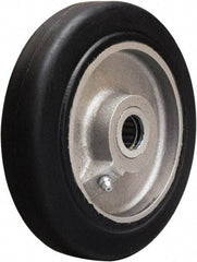 Hamilton - 6 Inch Diameter x 1-1/2 Inch Wide, Rubber on Aluminum Caster Wheel - 280 Lb. Capacity, 1-3/4 Inch Hub Length, 5/8 Inch Axle Diameter, Straight Roller Bearing - USA Tool & Supply