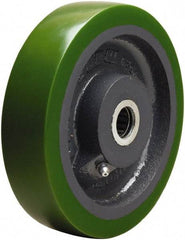 Hamilton - 6 Inch Diameter x 1-1/2 Inch Wide, Polyurethane on Cast Iron Caster Wheel - 850 Lb. Capacity, 2 Inch Hub Length, 1/2 Inch Axle Diameter, Sealed Precision Ball Bearing - USA Tool & Supply