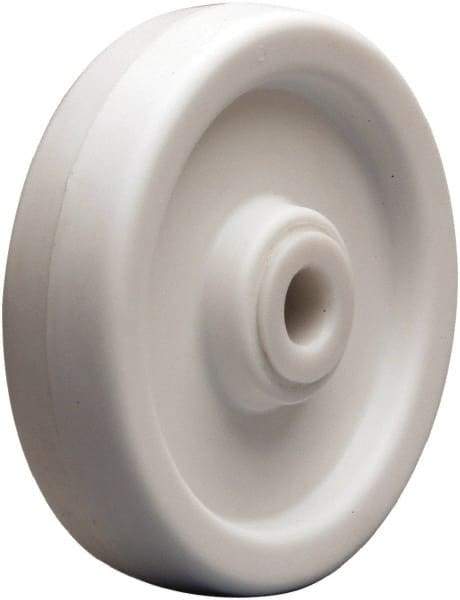 Hamilton - 6 Inch Diameter x 1-1/2 Inch Wide, Polyolefin Caster Wheel - 600 Lb. Capacity, 1-5/8 Inch Hub Length, 1/2 Inch Axle Diameter, Straight Roller Bearing - USA Tool & Supply