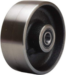 Hamilton - 5 Inch Diameter x 2 Inch Wide, Forged Steel Caster Wheel - 2,000 Lb. Capacity, 2-1/4 Inch Hub Length, 1/2 Inch Axle Diameter, Precision Ball Bearing - USA Tool & Supply