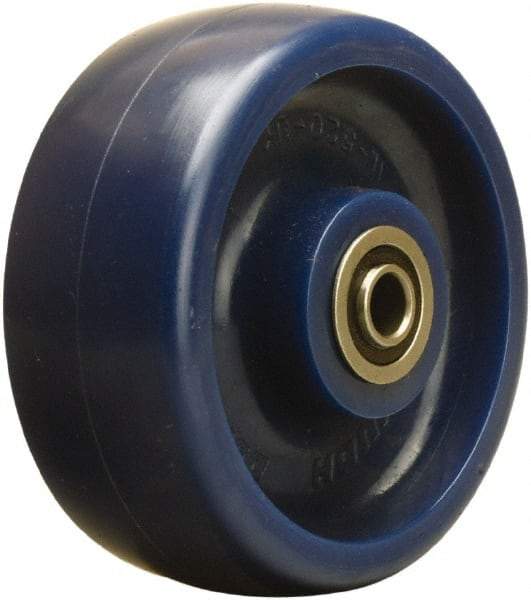 Hamilton - 5 Inch Diameter x 2 Inch Wide, Polyurethane Caster Wheel - 900 Lb. Capacity, 2-7/16 Inch Hub Length, 1/2 Inch Axle Diameter, Sealed Precision Ball Bearing - USA Tool & Supply