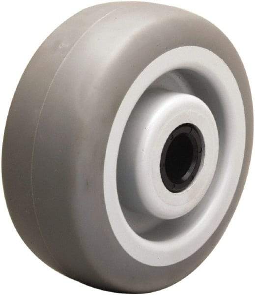 Hamilton - 5 Inch Diameter x 2 Inch Wide, Rubber on Thermoplastic Caster Wheel - 350 Lb. Capacity, 2-3/16 Inch Hub Length, 3/4 Inch Axle Diameter, Delrin Bearing - USA Tool & Supply