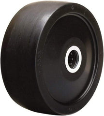 Hamilton - 5 Inch Diameter x 2 Inch Wide, Hard Rubber Caster Wheel - 550 Lb. Capacity, 2-1/4 Inch Hub Length, 3/4 Inch Axle Diameter, Straight Roller Bearing - USA Tool & Supply