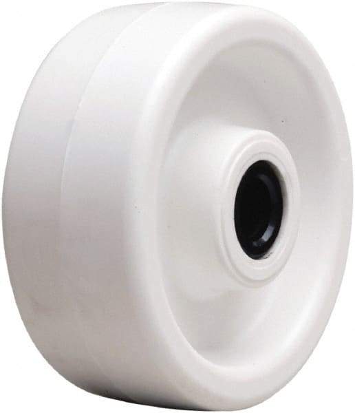Hamilton - 5 Inch Diameter x 2 Inch Wide, Polyolefin Caster Wheel - 650 Lb. Capacity, 2-3/16 Inch Hub Length, 1/2 Inch Axle Diameter, Straight Roller Bearing - USA Tool & Supply