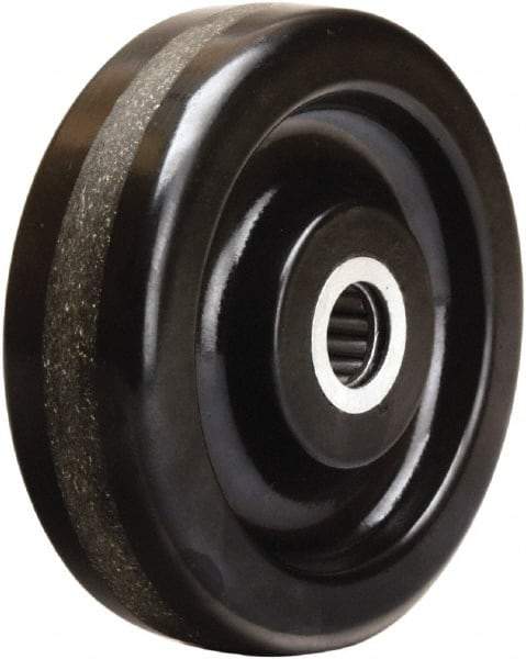 Hamilton - 5 Inch Diameter x 1-1/2 Inch Wide, Phenolic Caster Wheel - 600 Lb. Capacity, 1-5/8 Inch Hub Length, 3/4 Inch Axle Diameter, Straight Roller Bearing - USA Tool & Supply