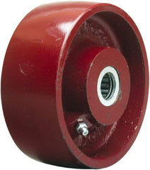 Hamilton - 5 Inch Diameter x 3 Inch Wide, Cast Iron Caster Wheel - 1,500 Lb. Capacity, 3-1/4 Inch Hub Length, 3/4 Inch Axle Diameter, Tapered Roller Bearing - USA Tool & Supply