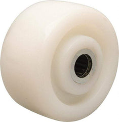Hamilton - 4 Inch Diameter x 2 Inch Wide, Nylon Caster Wheel - 800 Lb. Capacity, 2-3/16 Inch Hub Length, 1/2 Inch Axle Diameter, Straight Roller Bearing - USA Tool & Supply