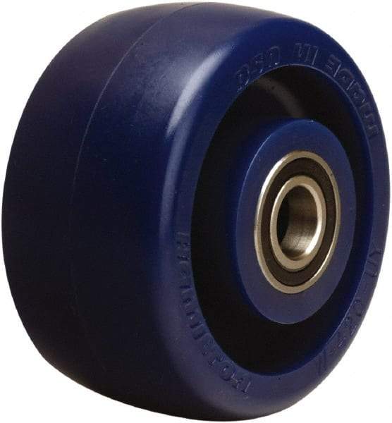 Hamilton - 4 Inch Diameter x 2 Inch Wide, Polyurethane Caster Wheel - 750 Lb. Capacity, 2-7/16 Inch Hub Length, 1/2 Inch Axle Diameter, Sealed Precision Ball Bearing - USA Tool & Supply