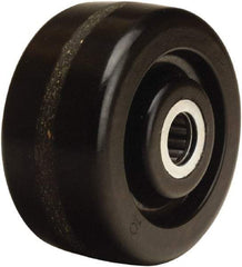 Hamilton - 4 Inch Diameter x 2 Inch Wide, Phenolic Caster Wheel - 800 Lb. Capacity, 2-3/16 Inch Hub Length, 1-3/16 Inch Axle Diameter, Plain Bore Bearing - USA Tool & Supply