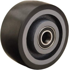Hamilton - 4 Inch Diameter x 2 Inch Wide, Polyurethane on Cast Iron Caster Wheel - 975 Lb. Capacity, 2-1/4 Inch Hub Length, 1/2 Inch Axle Diameter, Sealed Precision Ball Bearing - USA Tool & Supply