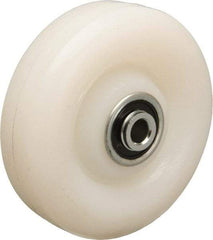 Hamilton - 4 Inch Diameter x 1-1/4 Inch Wide, Nylon Caster Wheel - 350 Lb. Capacity, 1-9/16 Inch Hub Length, 3/8 Inch Axle Diameter, Sealed Precision Ball Bearing - USA Tool & Supply