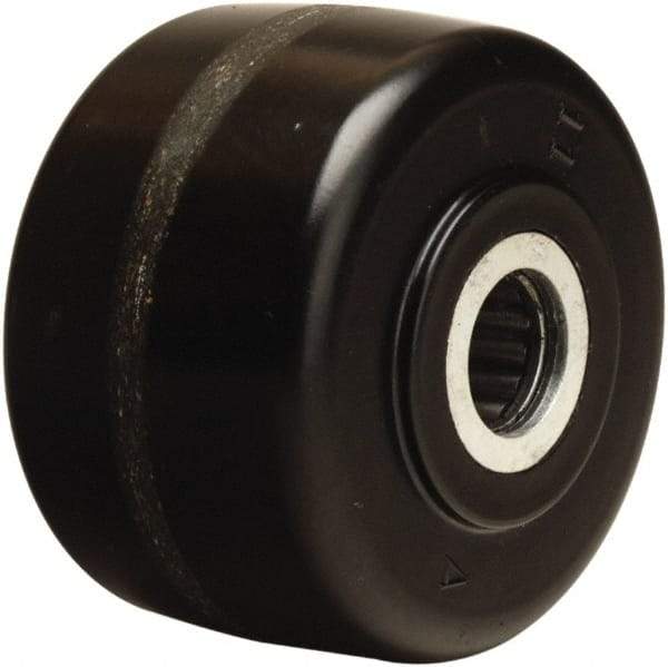 Hamilton - 3-1/4 Inch Diameter x 2 Inch Wide, Phenolic Caster Wheel - 700 Lb. Capacity, 2-3/16 Inch Hub Length, 1/2 Inch Axle Diameter, Straight Roller Bearing - USA Tool & Supply