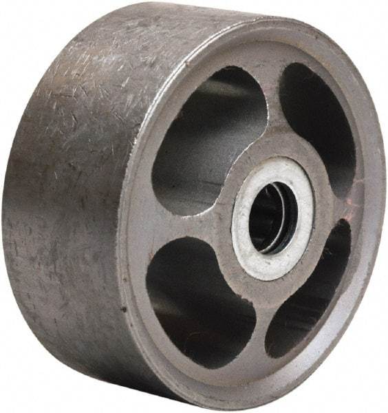 Hamilton - 3 Inch Diameter x 1-1/4 Inch Wide, Sintered Iron Caster Wheel - 250 Lb. Capacity, 1-9/16 Inch Hub Length, 3/8 Inch Axle Diameter, Straight Roller Bearing - USA Tool & Supply
