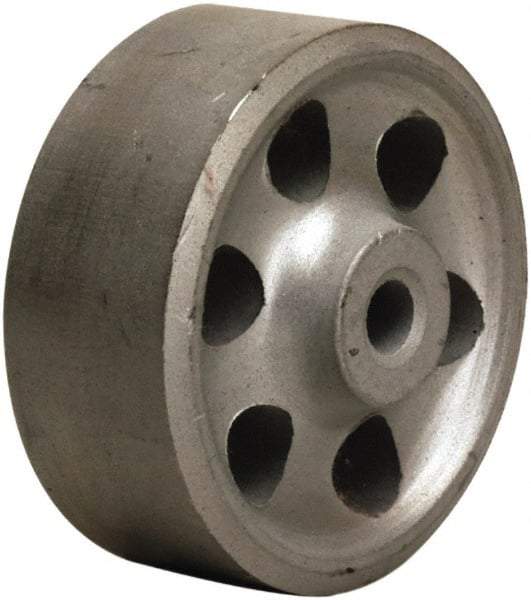 Hamilton - 2-3/4 Inch Diameter x 1-1/2 Inch Wide, Cast Iron Caster Wheel - 250 Lb. Capacity, 1-5/8 Inch Hub Length, 1/2 Inch Axle Diameter, Straight Roller Bearing - USA Tool & Supply