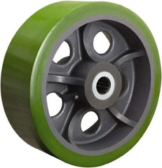 Hamilton - 14 Inch Diameter x 5 Inch Wide, Polyurethane on Cast Iron Caster Wheel - 5,500 Lb. Capacity, 5-1/4 Inch Hub Length, 1-1/4 Inch Axle Diameter, Tapered Roller Bearing - USA Tool & Supply