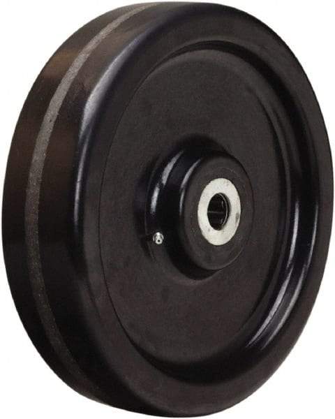 Hamilton - 12 Inch Diameter x 3 Inch Wide, Phenolic Caster Wheel - 3,500 Lb. Capacity, 3-1/4 Inch Hub Length, 1-15/16 Inch Axle Diameter, Plain Bore Bearing - USA Tool & Supply